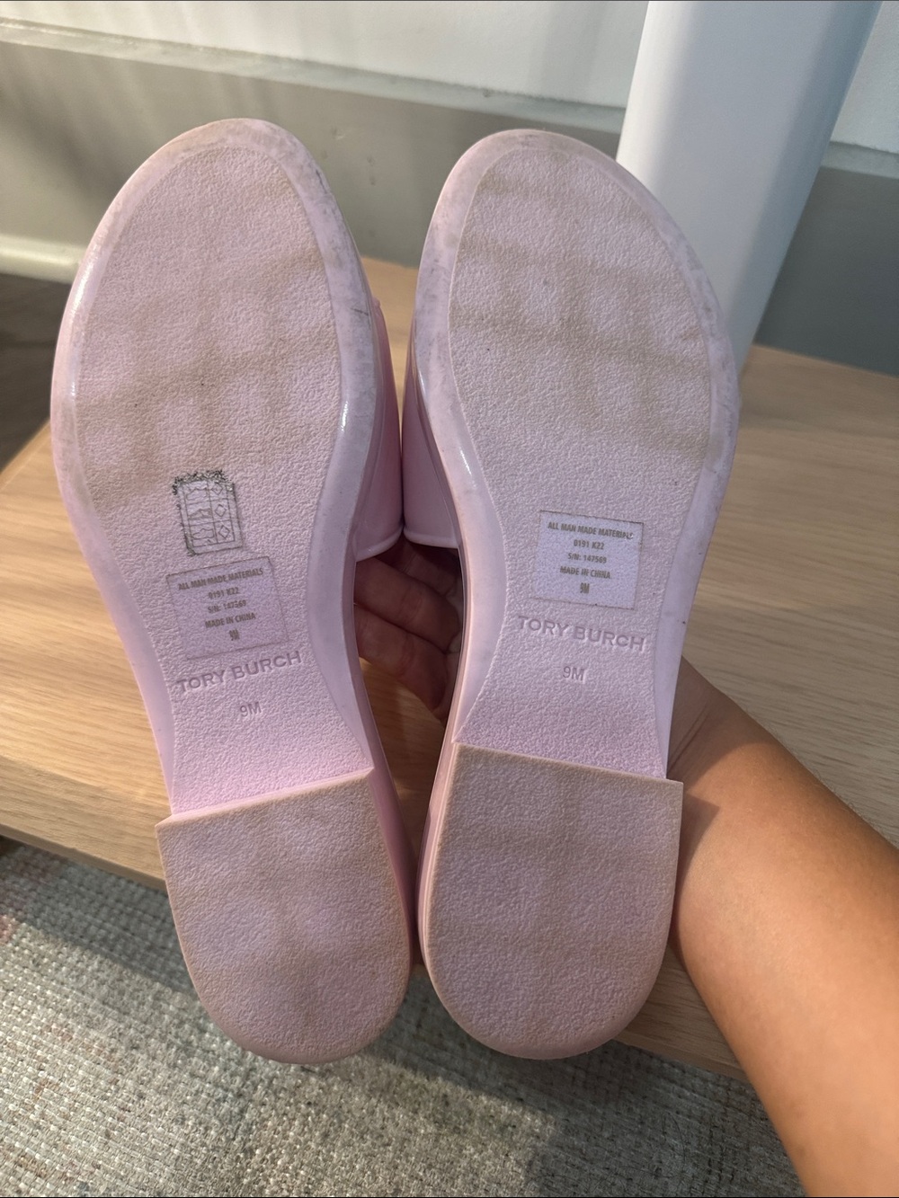 Tory Burch Pastel Pink Jelly Slides - Picture 6 of 6